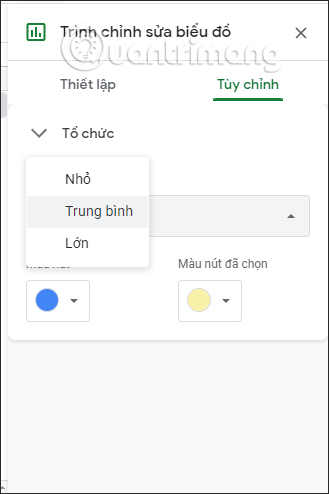 Change the color of the Google Sheets org chart