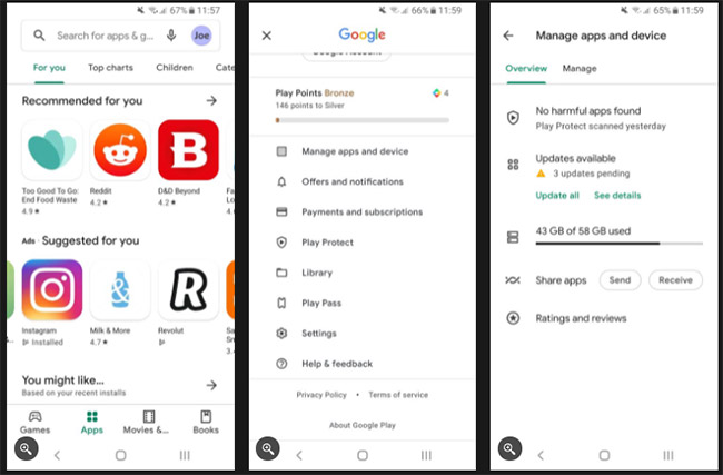 Cập nhật ứng dụng trên Android