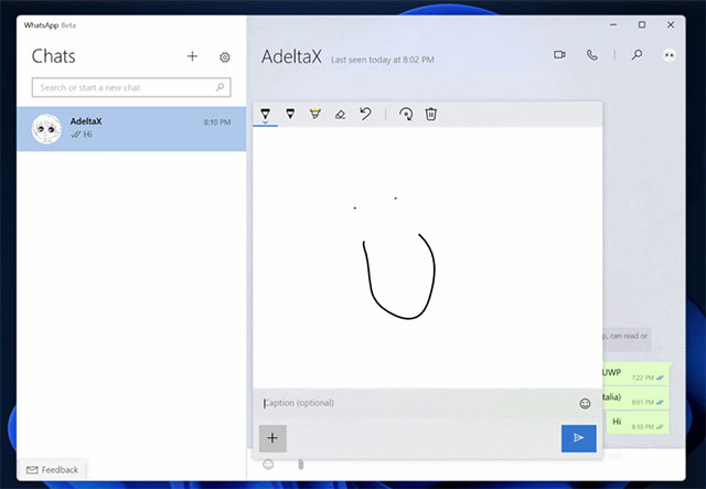 Ứng dụng WhatsApp UWP
