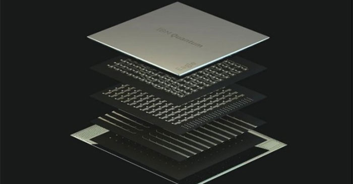 Cấu tạo của chip lượng tử Eagle. Ảnh: IBM.