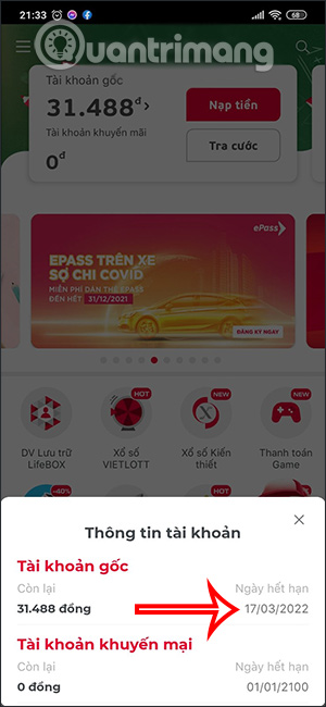 Thời hạn hết hạn SIM Viettel
