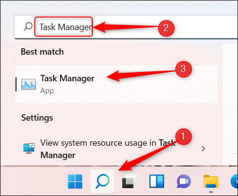 Open “Task Manager” 