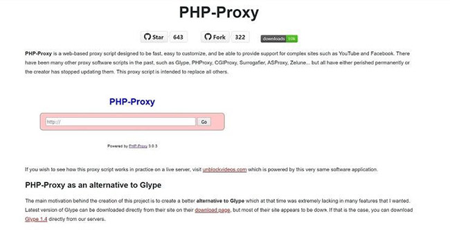 Tải xuống và cài đặt PHP-Proxy