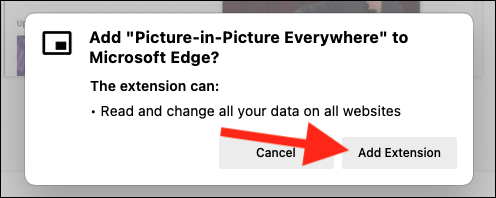 Chọn tùy chọn “Add Extension”