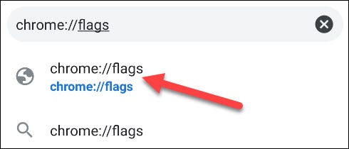 Truy cập “chrome://flags” 