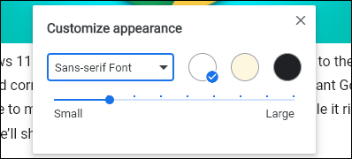 Change font, text size and background color