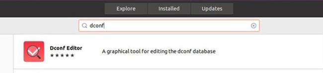 Cài đặt Dconf Editor từ Ubuntu Software Center