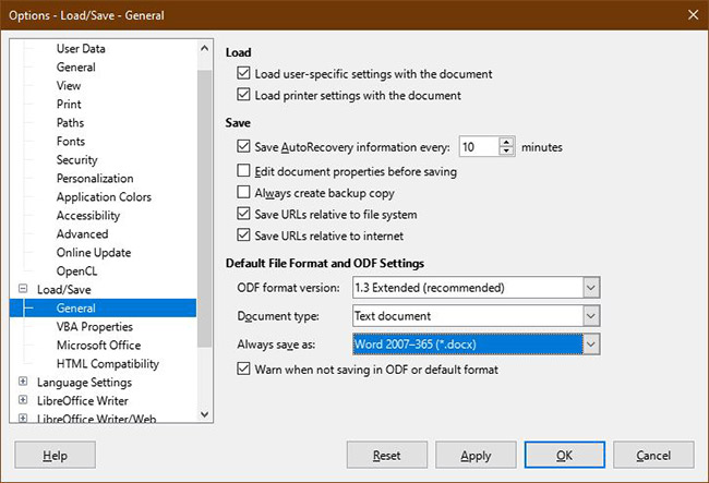 Cách thiết lập LibreOffice Writer chạy giống như Microsoft Word - Ảnh minh hoạ 3