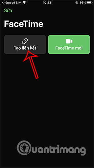 Tạo liên kết FaceTime