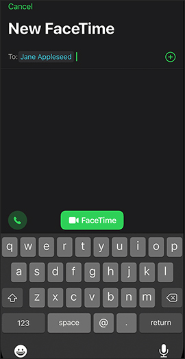 FaceTime calling iOS 15 and below