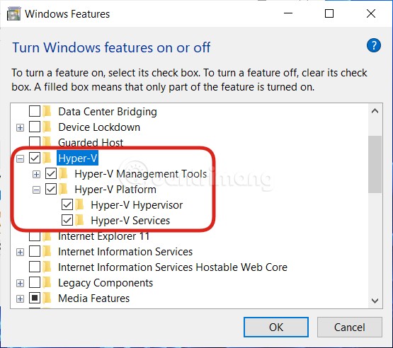 How to disable Hyper-V on Windows 10, disable Hyper-V