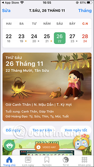 Ứng dụng Lịch Việt