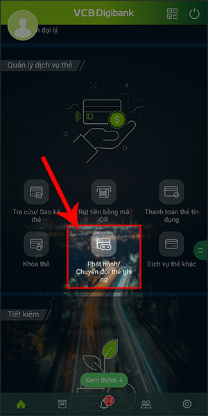 Phát hành/Chuyển đổi thẻ ghi nợ Vietcombank