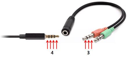 Bộ chuyển đổi âm thanh 4 cực sang 3 cực