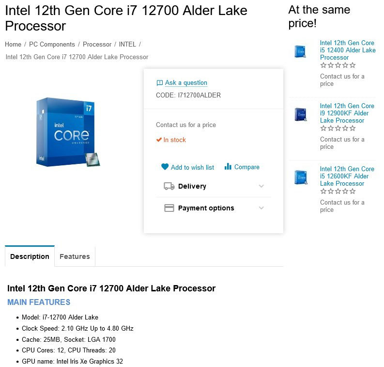 Core i7-12700