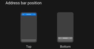 Trình duyệt của Samsung thêm tùy chọn đưa thanh địa chỉ xuống dưới, lại "cóp bài" của Apple?