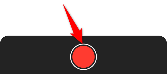 Nhấn vào nút hình tròn lớn màu đỏ để bắt đầu ghi âm
