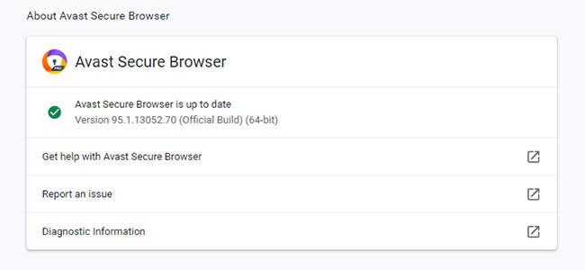 Avast Secure Browser gets updates a little later