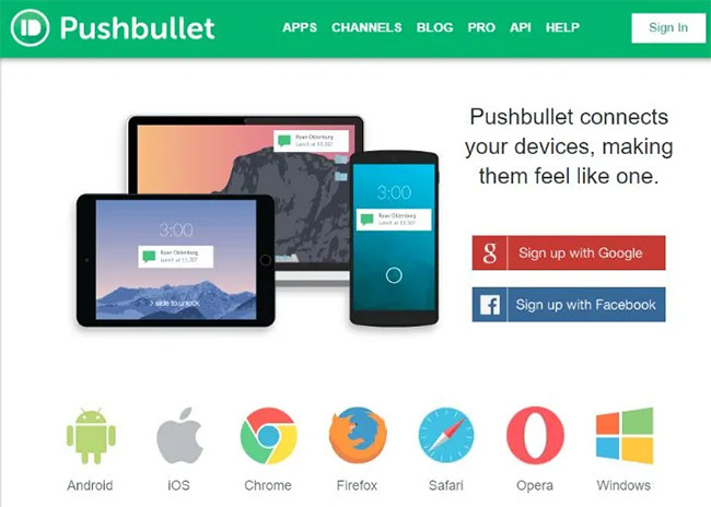 Ứng dụng Pushbullet