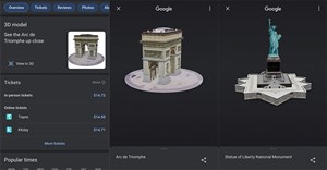 Google Search hiển thị mô hình 3D các địa điểm nổi tiếng