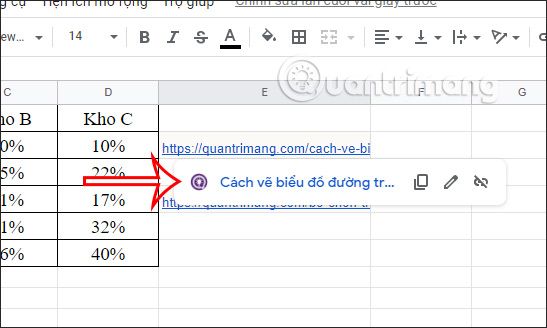 Turn off image preview links in Sheets 