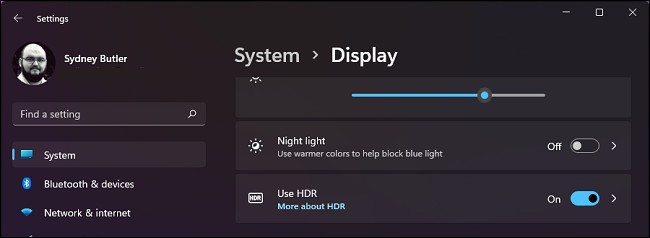 How to enable HDR on Windows 11
