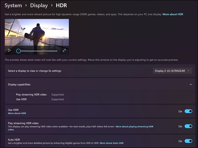 How to enable HDR on Windows 11