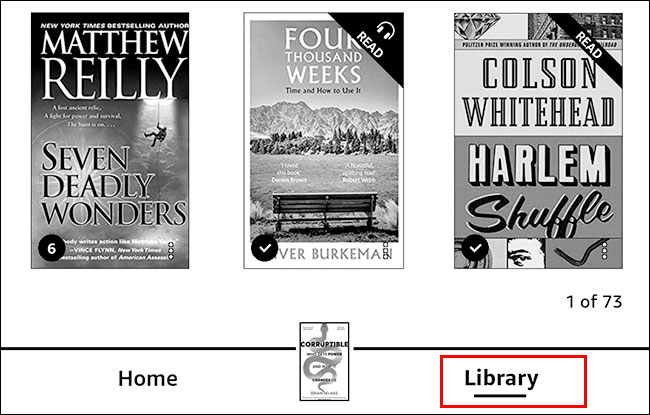 Nhấn vào “Library”