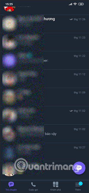 Danh sách chat Viber