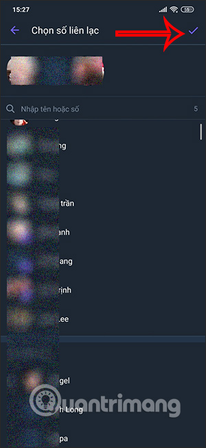 Danh sách Viber bị chặn