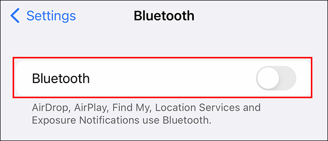  Bluetooth đã tắt