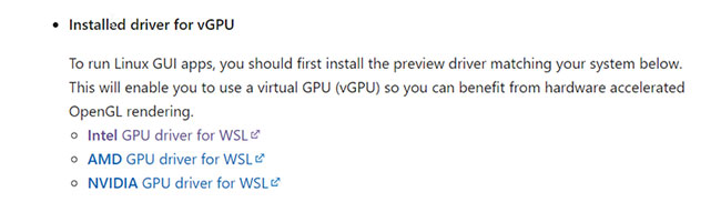 Microsoft provides driver software for 3 major GPU manufacturers: Intel, AMD and NVIDIA