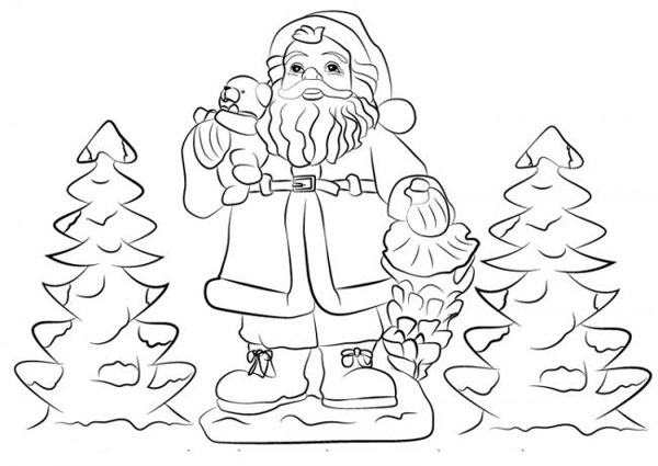 Tranh tô màu ông Già Noel 5