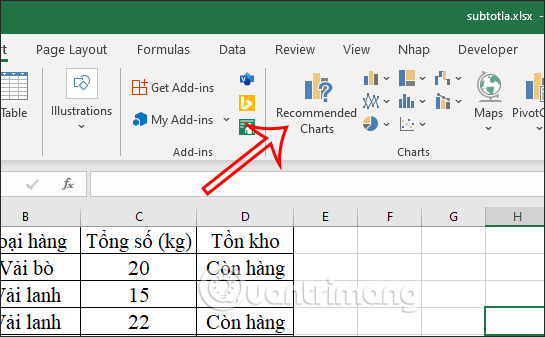 Cách tạo biểu đồ mẫu trong Excel - Ảnh minh hoạ 3
