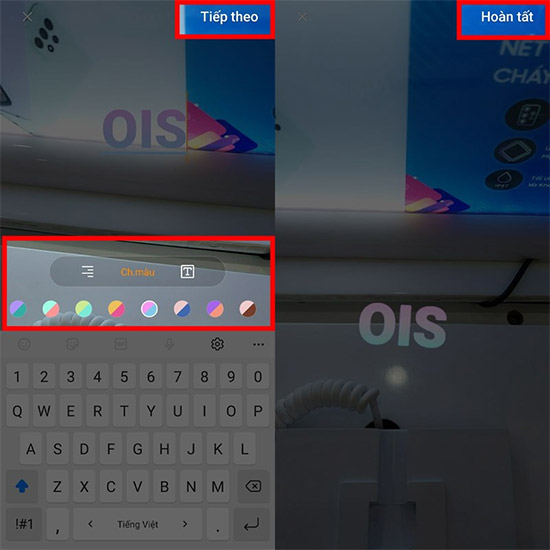 Write AR video recording text in Samsung