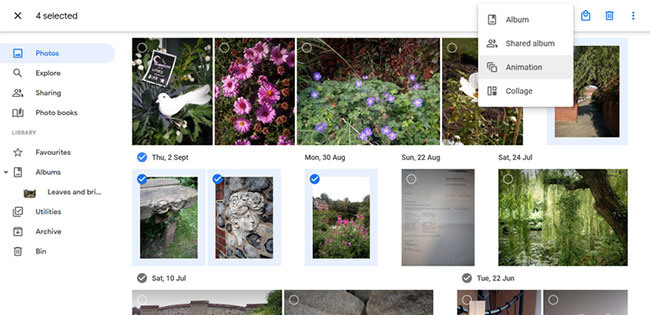 Tạo screensaver bằng Google Photos