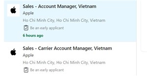 Apple tuyển một loạt nhân sự cấp cao tại Việt Nam