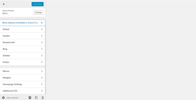 Nhấp vào tab Additional CSS