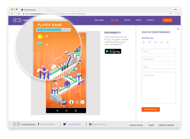 Chơi game trong trình duyệt với phiên bản đám mây của Genymotion