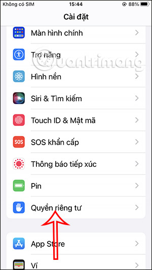 Quyền riêng tư iPhone