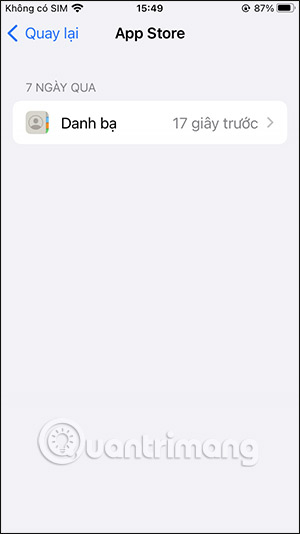 Sử dụng Danh bạ trên iPhone