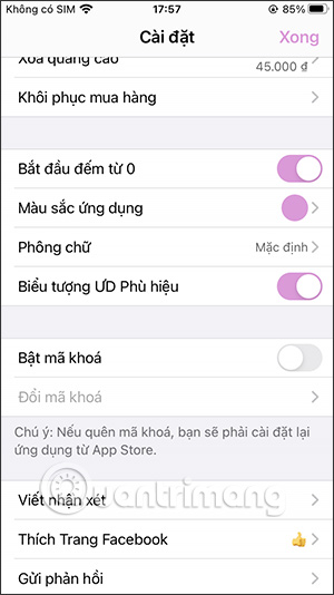 Thiết lập trong inlove - Đếm Ngày Yêu