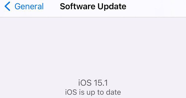Update iPhone to the latest iOS version