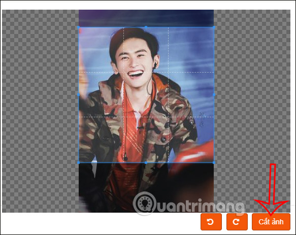 Cắt hình ảnh tải lên