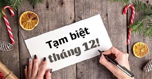 Stt tạm biệt tháng 12, chào tạm biệt tháng cuối cùng của năm