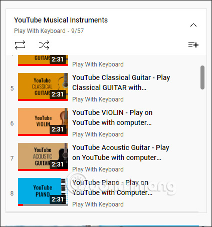 Danh sách nhạc cụ