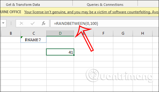 Excel RANDBETWEEN 函数
