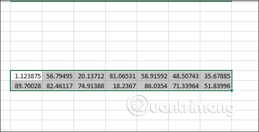显示 Excel 随机数