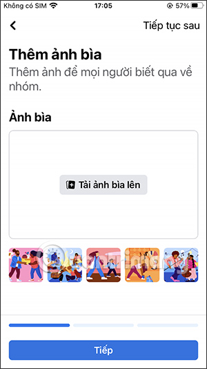 Tạo ảnh bìa nhóm Facebook
