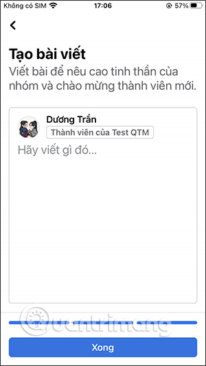 Đăng bài nhóm Facebook